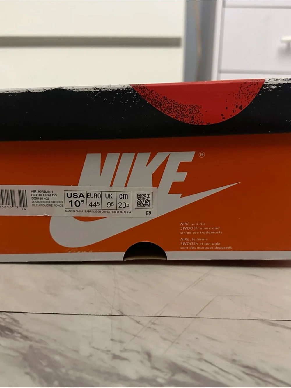 Nike Air Jordan 1 Retro High OG - Powder Blue/White Men’s Sneakers